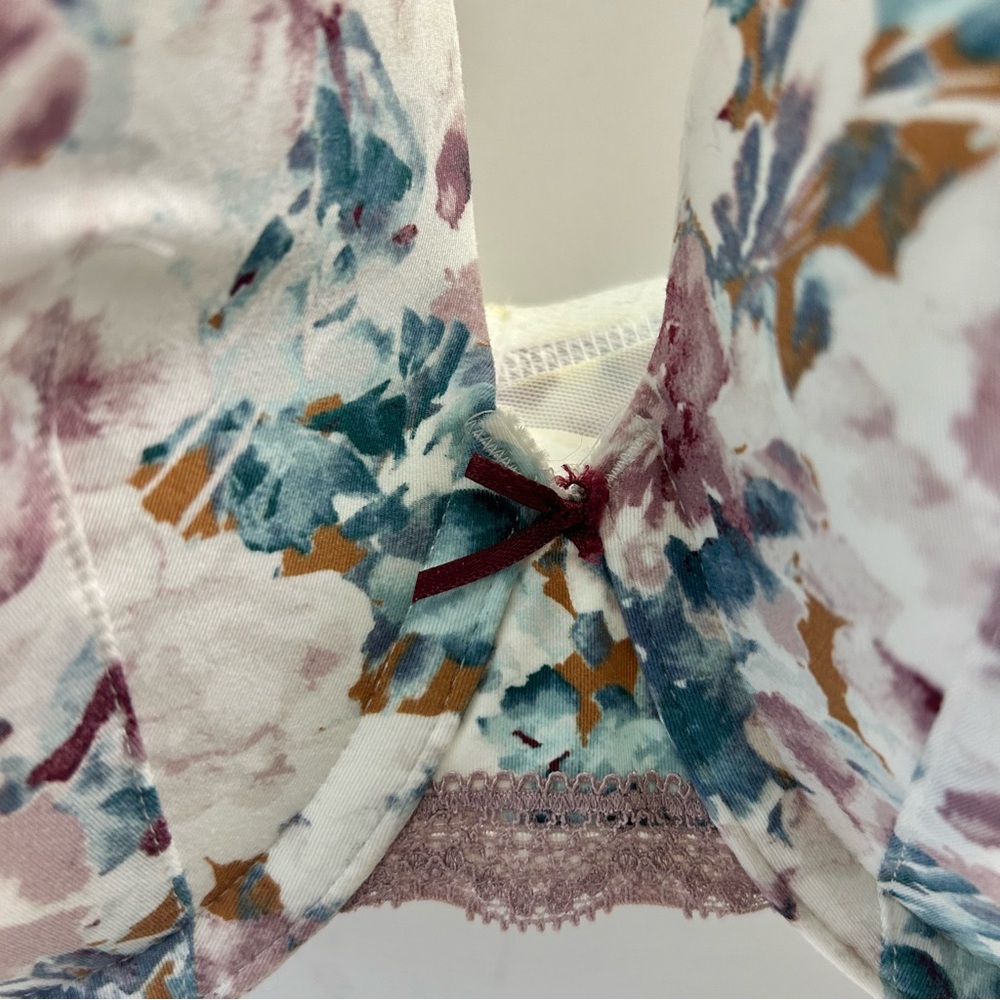 Cacique Lane Bryant Lightly Lined Full Coverage Floral Underwire Bra 38C - Picture 15 of 15